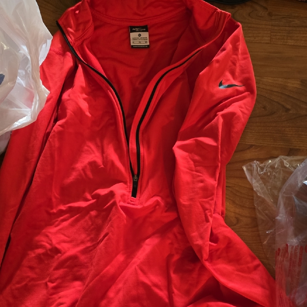 Nike Women's Vibrant Red Pullover Jacket
